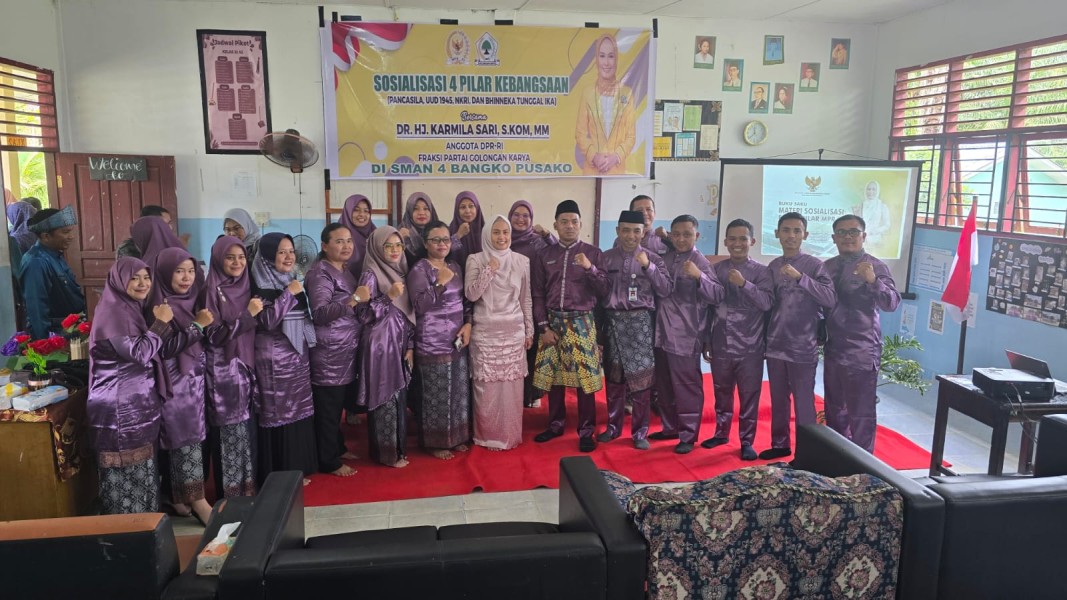 Perkuat Persatuan, Karmila Sari Sosialisasikan Empat Pilar di Rokan Hilir