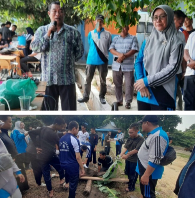 Idul Adha 1446 H, SMAN 8 Pekanbaru Sembelih 9 Ekor Hewan Kurban