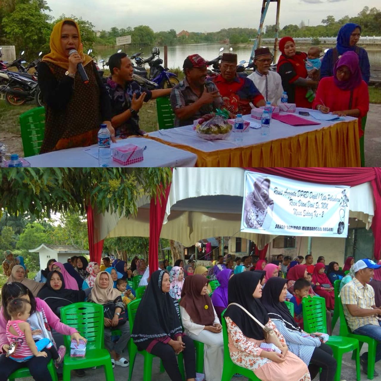 Reses Roem Diani Dewi di Tanjung Datuk,  Penerangan Jalan Dan Mahalnya Biaya Sekolah di Keluhkan Warga