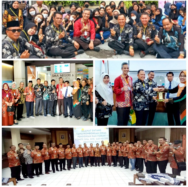 Masukan di Bidang Pendidikan, Forkom SMAN/SMKN dan SLB Provinsi Riau Kunjungi Yogyakarta dan Semarang