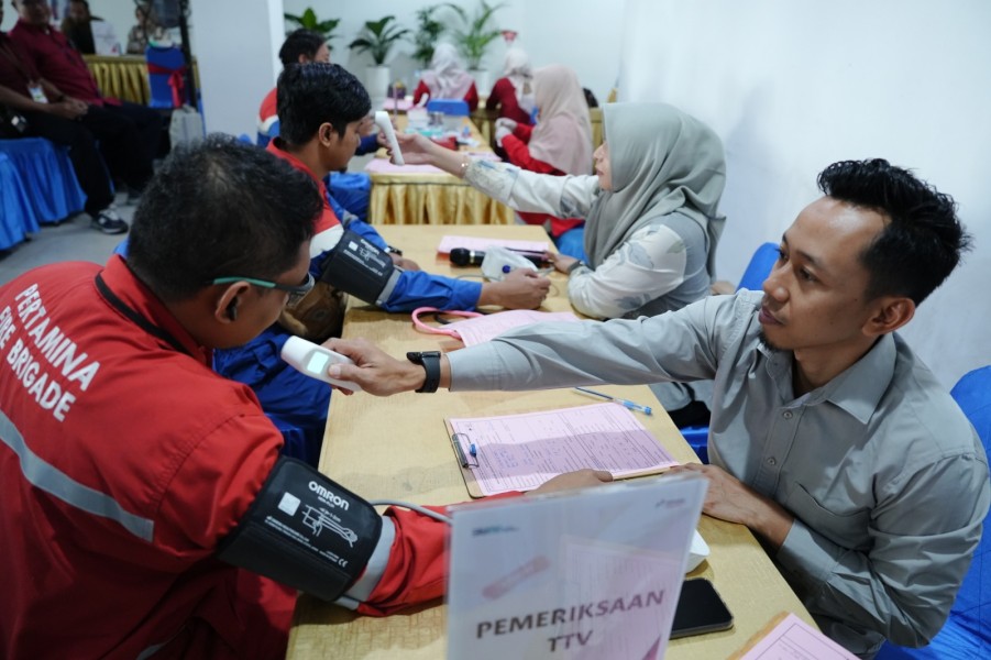 Wujudkan Budaya HSSE Generative, PT Pertamina Patra Niaga Refinery Unit Dumai Sumbang 600 Kantong Darah Peringati Bulan K3 2026