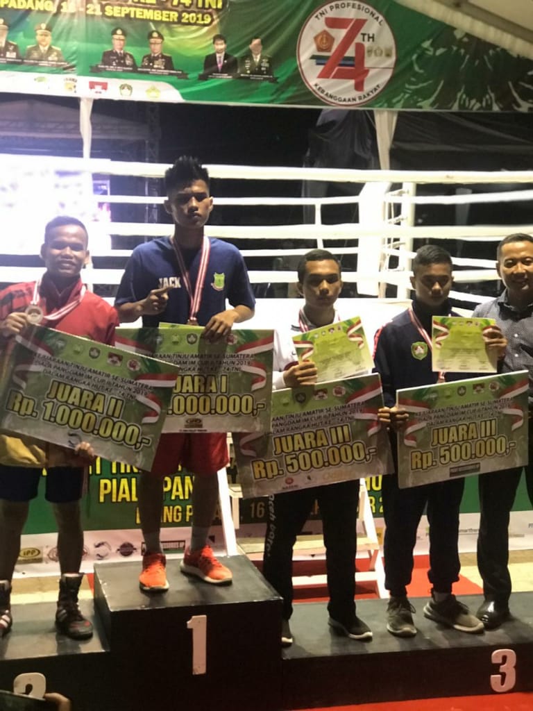 Petinju Riau Raih 3 Emas di Piala Pangdam Iskandar Muda 2019