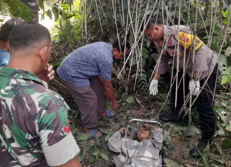 Polsek Kandis Gerak Cepat Selamatkan Perempuan Lansia Terlantar di Perkebunan Sawit