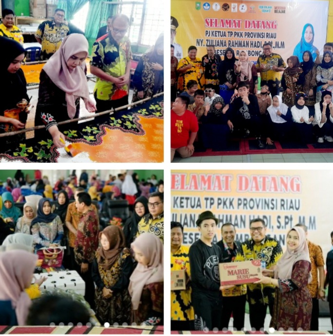 Terharu dan Senang Lihat Penampilan Seni Siswa, Pj Ketua TP PPK Riau Dukung Batik Tulis SLBN Pembina Pekanbaru