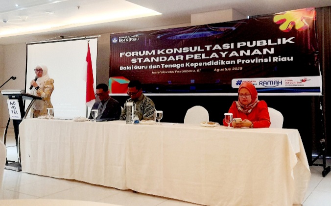 Siap Berikan Layanan Prima, BGTK Provinsi Riau Taja Forum Konsultasi Publik Bahas Enam Standar Pelayanan