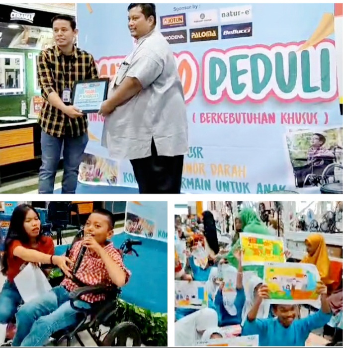 65 Siswa SLBN Pembina Pekanbaru Ngisi Kegiatan Mitra10 Peduli