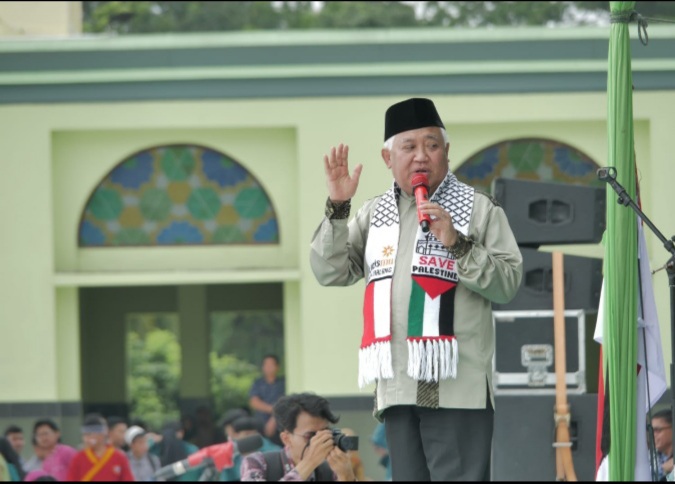 Dihadapan Warga Muhammadiyah, Din Sebut Pilih Pemimpin Punya Komitmen Kebangsaan yang Kuat