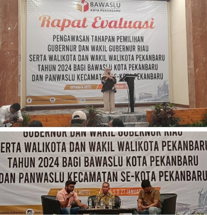 Bawaslu Pekanbaru Gelar Rapat Evaluasi bagi Panwaslu Kecamatan