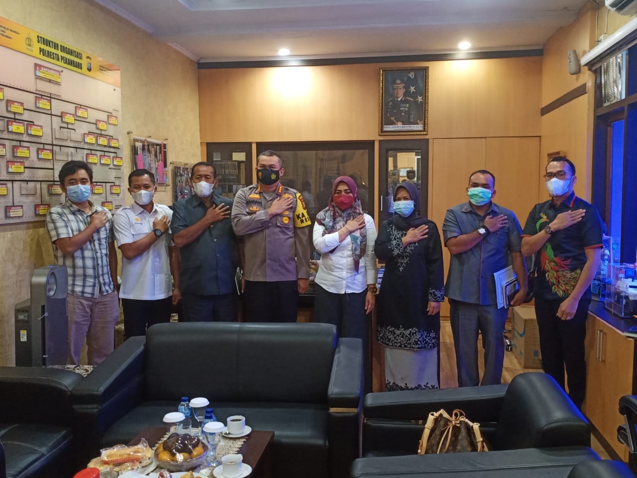 Jalin Silaturahim, BK DPRD Pekanbaru Sambangi Polresta Pekanbaru