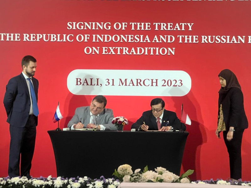 Indonesia-Rusia Teken Perjanjian Kerja Sama Ekstradisi