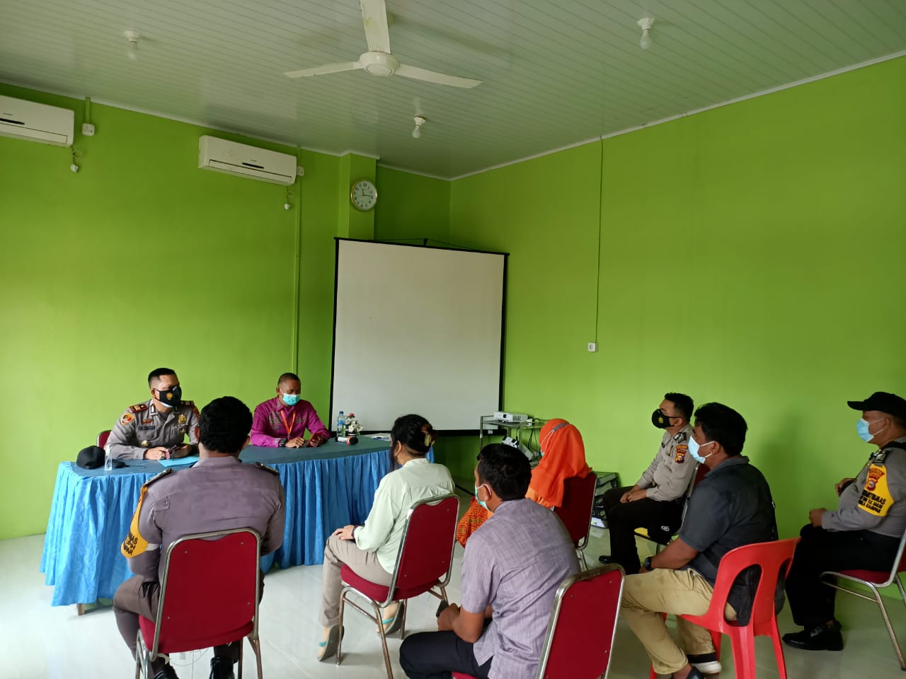 Personel Polsek  Kuala Kampar Ikuti Pelatihan BSR di BLUD Puskesmas