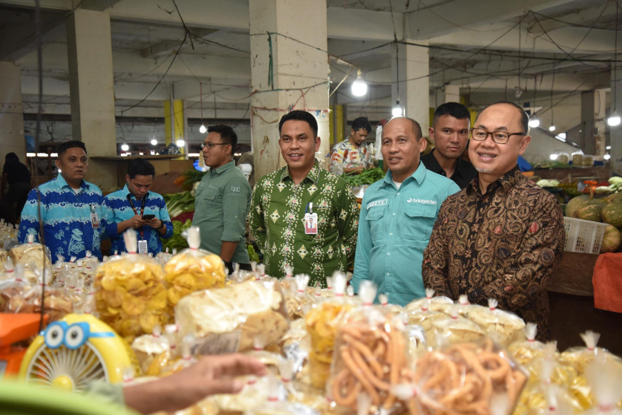 OJK Riau Kunjungi Salah Satu UMKM Binaan BRK Syariah di Kabupaten Indragiri Hulu
