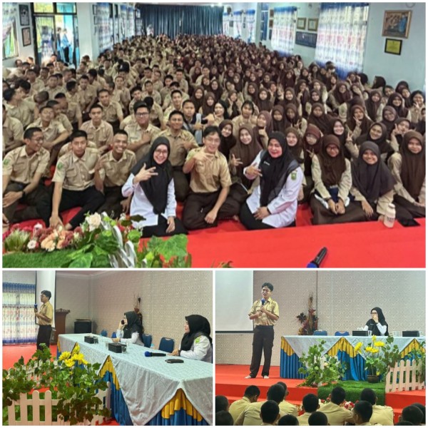 Kuliah di NTU Singapura, Alumni SMAN 8 Pekanbaru Vannes Kunjungi Sekolah