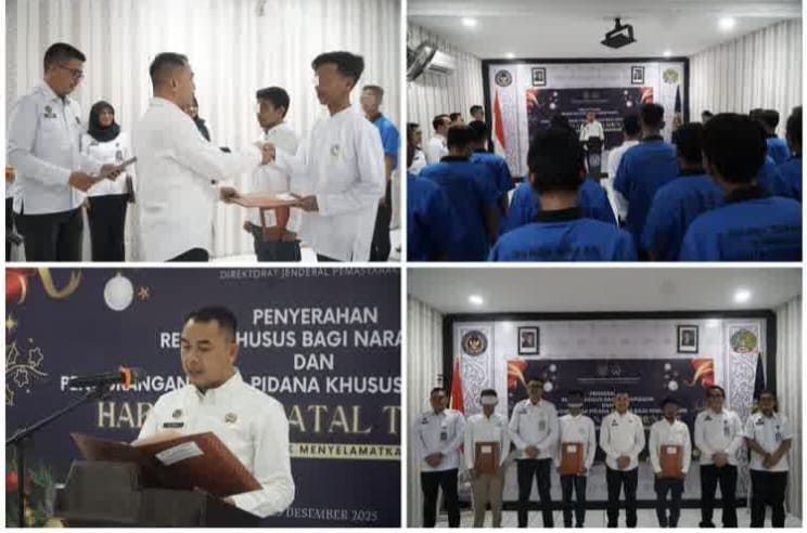Sambut Natal, Rutan Dumai Berikan Remisi Kepada 65 Napi