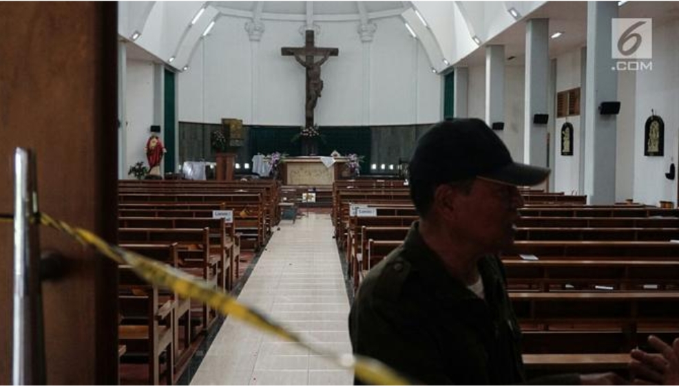 Jemaat Gereja di Sleman Diserang Saat Acara Misa