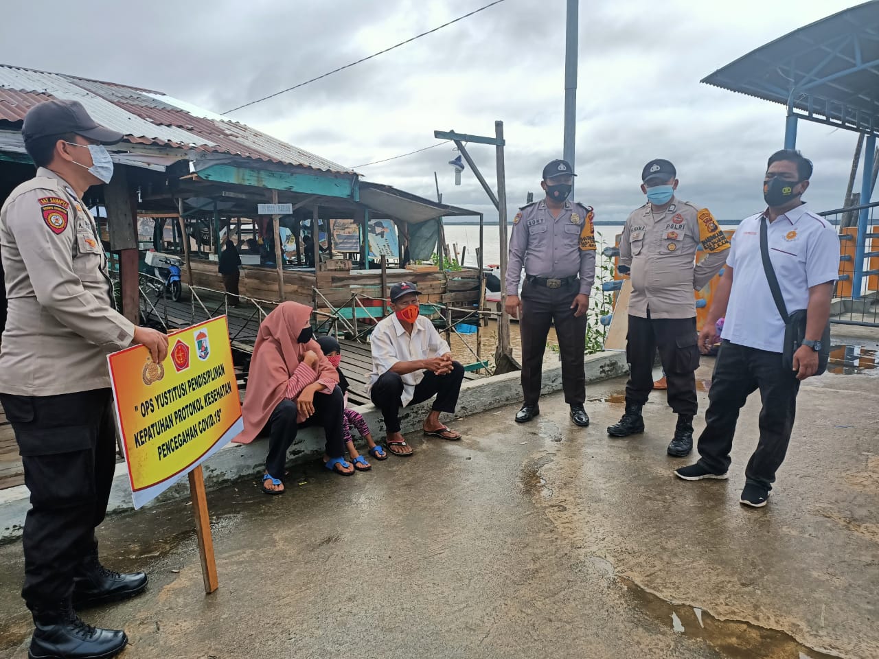 Polsek Kuala Kampar Imbauan Masyarakat Terapkan Prokes