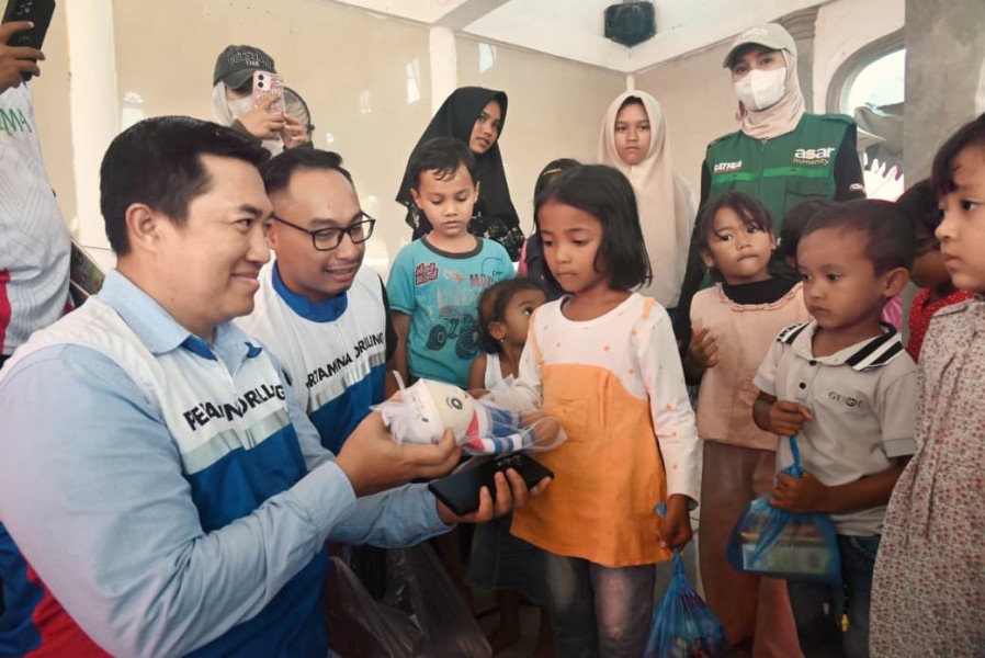 Direktur Operasi Pertamina Drilling Tinjau Dapur Umum di Pidie Jaya, Aceh