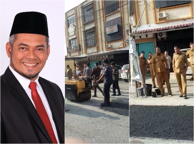 Pj Walikota Tinjau Langsung Pengerjaan Jalan Belimbing dan Taskurun, Hamdani : Terima Kasih Walikota !