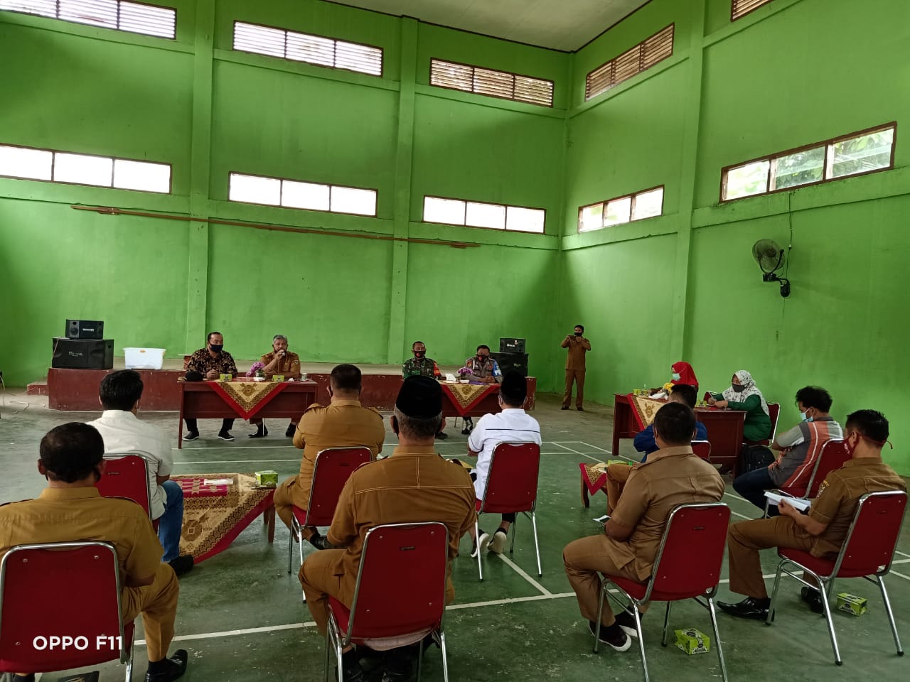 Polsek Pangkalan Lesung Ikut Koordinasi Penanganan Covid-19, Pasien Diisolasi di Perumahan Dusun Tua