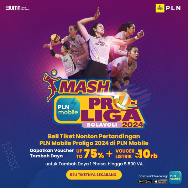 Proliga 2024 Siap Digelar di Semarang, Banyak Promo Beli Tiket di Aplikasi PLN Mobile