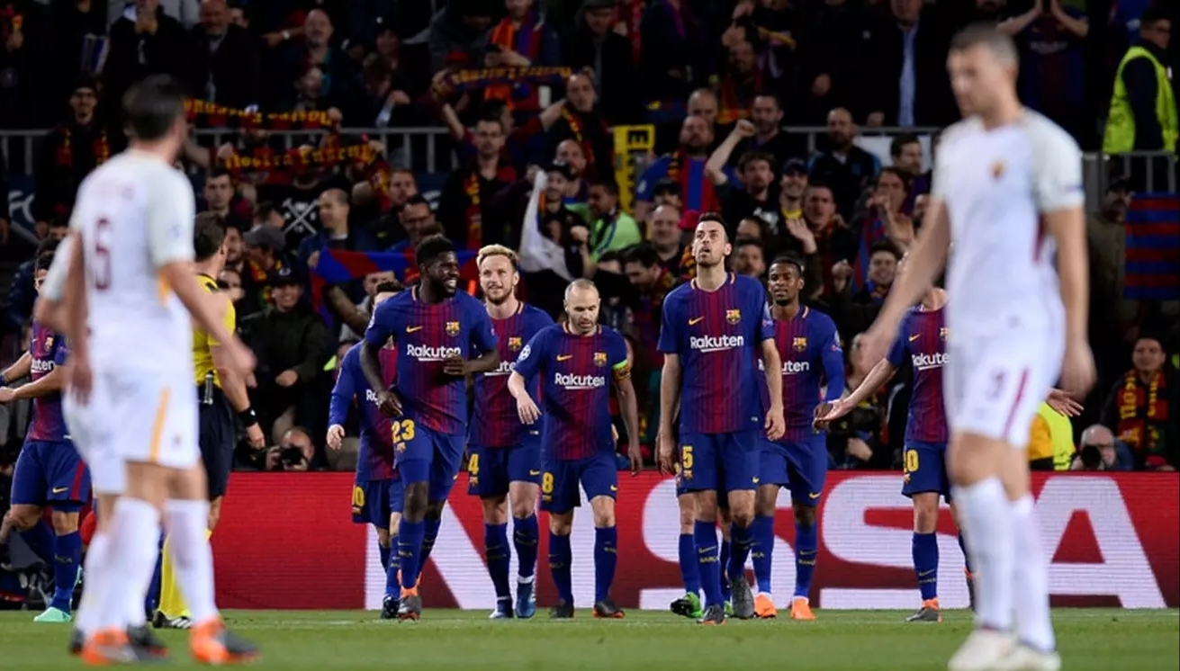 Diwarnai 2 Gol Bunuh Diri, Barcelona Tundukkan AS Roma