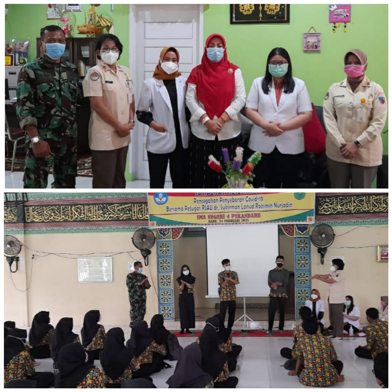 Siswa SMAN 4 Pekanbaru Dapat Sosialisasi Kesehatan dari RSAU dr Sukirman Lanud Roesmin Nurjadin 