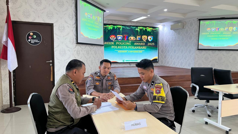 Green Policing Award 2025, Tim Penilai Polda Riau Kunjungi Polresta Pekanbaru