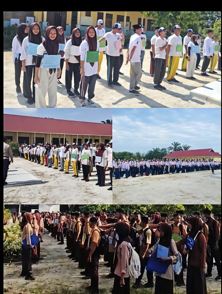 Ratusan Murid SMKN 1 Tambang Jalani MPLS, Kepsek: Murid Harus Kenal Lingkungan dan Budaya Sekolan