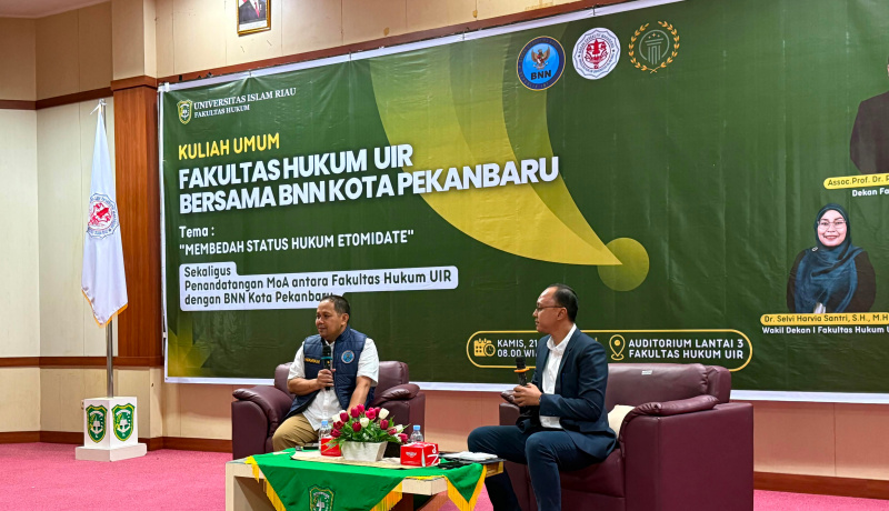 Bedah Status Hukum Etomidate Bersama Kepala BNNK Pekanbaru, Penandatanganan MoU, dan Deklarasi Mahasiswa