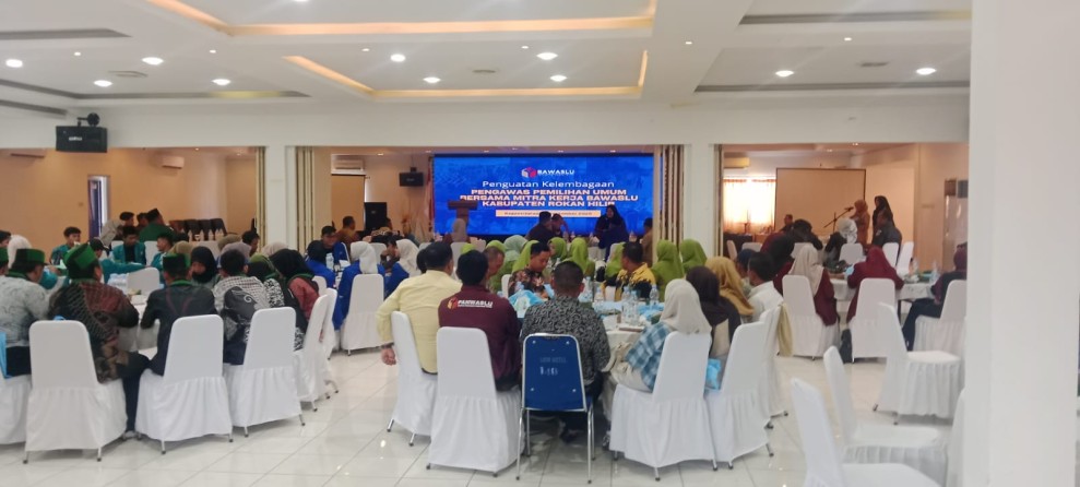 Perkuat Kelembagaan, Bawaslu Rohil Gelar Gelar Pertemuan Bersama Mitra Kerja