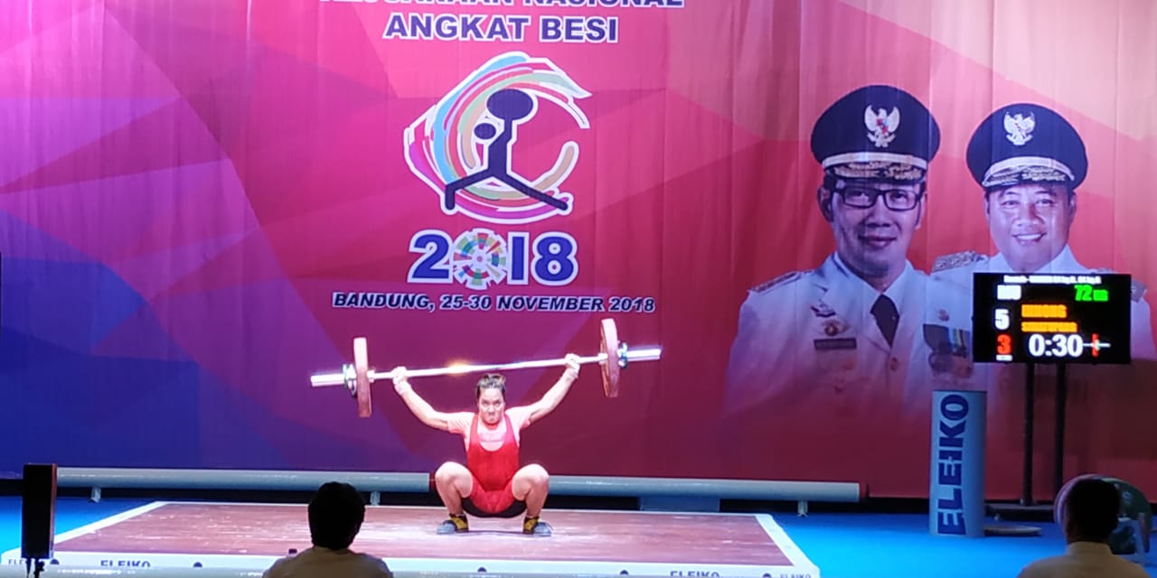 Hari Pertama Kejurnas Angkat Besi 2018 di Bandung, Riau Kantongi 2 Medali