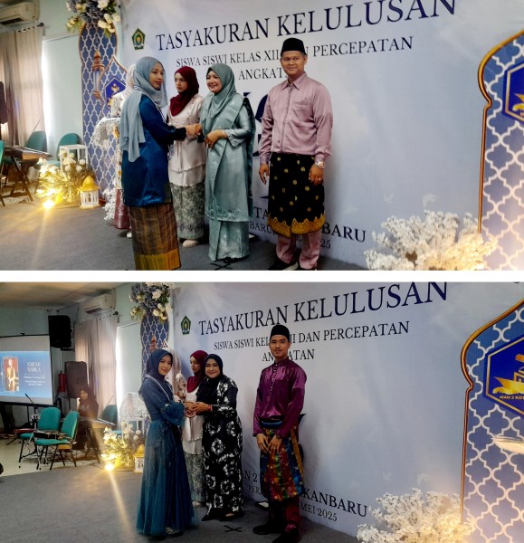 Jaga Toleransi, MAN 2 Pekanbaru Gelar Tasyakuran Kelulusan Secara Sederhana.