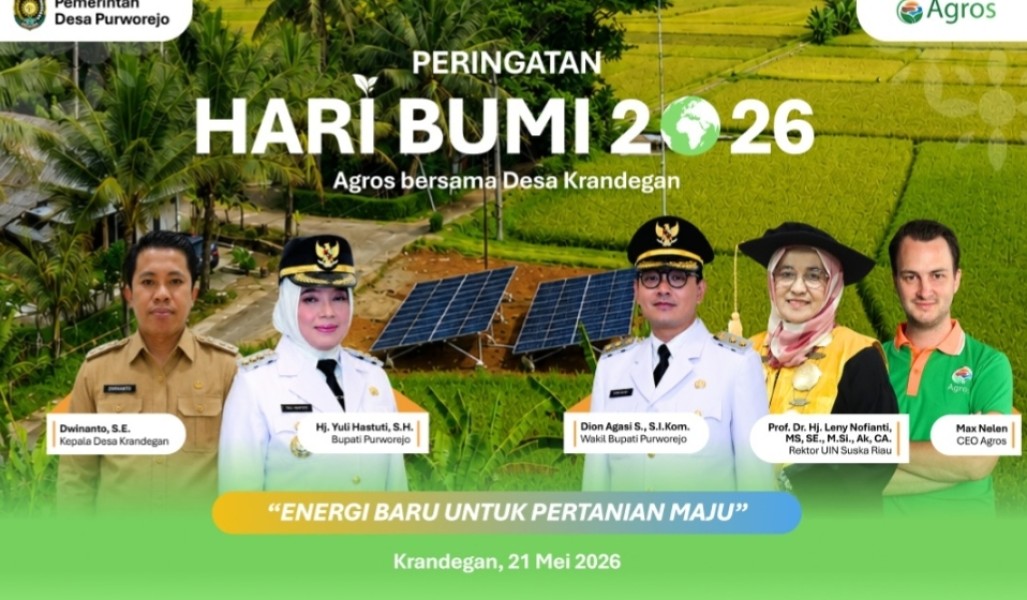 Puncak Hari Bumi 2026 di Jateng, Rektor UIN Suska Riau Dorong Pertanian Berkelanjutan dengan Inovasi Pompa Air Tenaga Surya