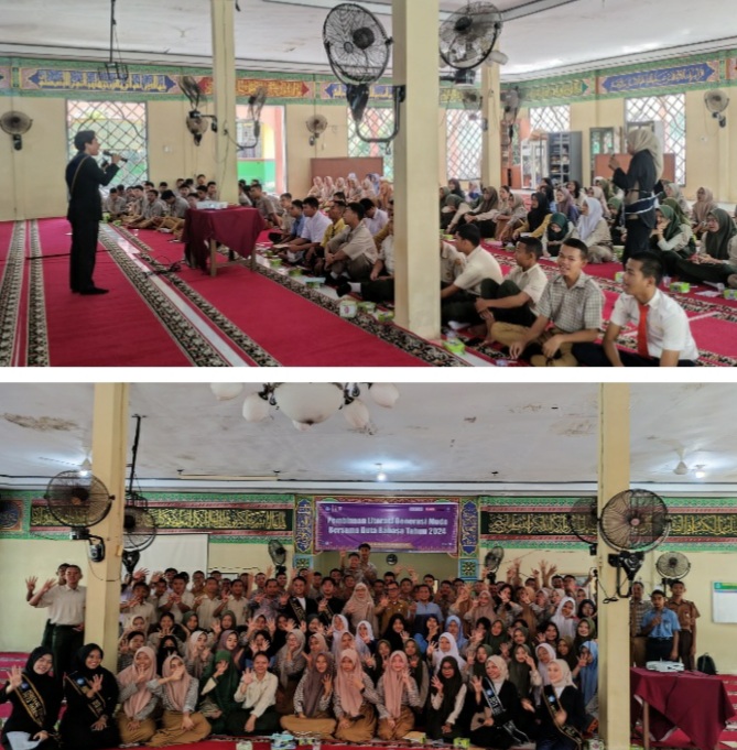 100 Siswa SMAN 4 Pekanbaru Ikuti  Pembinaan Literasi Generasi Muda bersama Duta Bahasa 2024