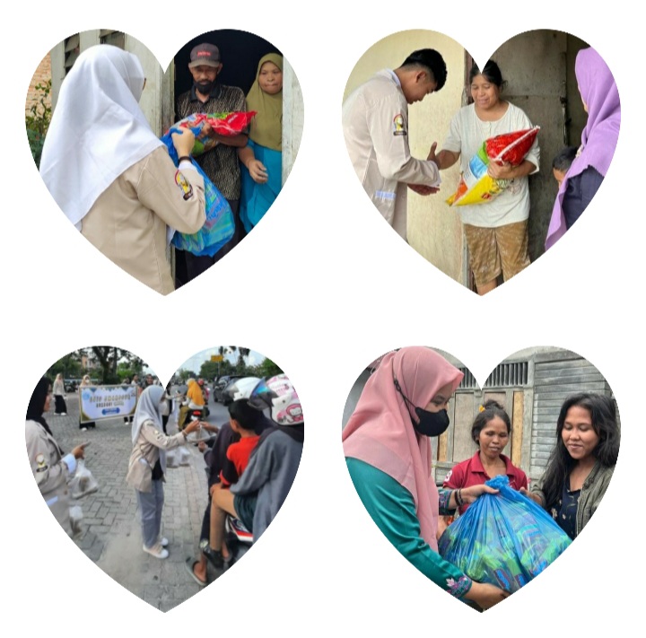 SMAN 4 Pekanbaru Salurkan Donasi Paket Sembako dan Berbagi Takjil