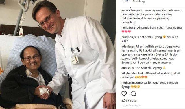 Operasinya Lancar, BJ Habibie Berterima Kasih atas Doa Rakyat Indonesia