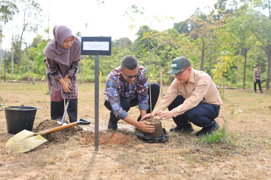 Wujud Nyata Peduli Lingkungan, GM PLN UID Riau & Kepri Lakukan Penananaman Pohon di Acara Pembukaan Jambore Karhutla 2025
