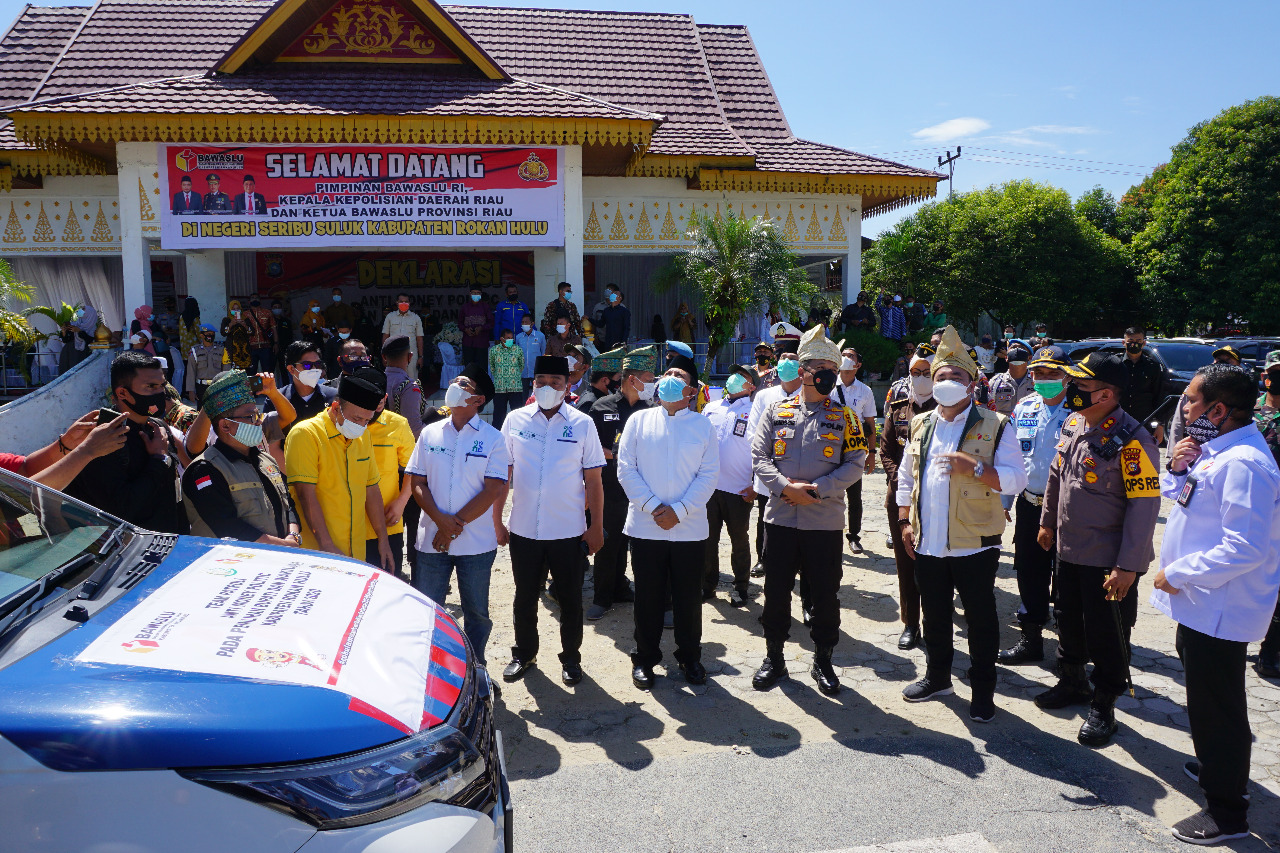 Bawaslu RI dan Kapolda Riau Lepas 50 Armada Tim Patroli Money Politic di Rokan Hulu