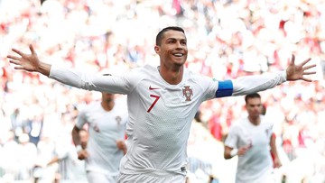 Gol Tunggal Ronaldo Antar Portugal Menang atas Maroko