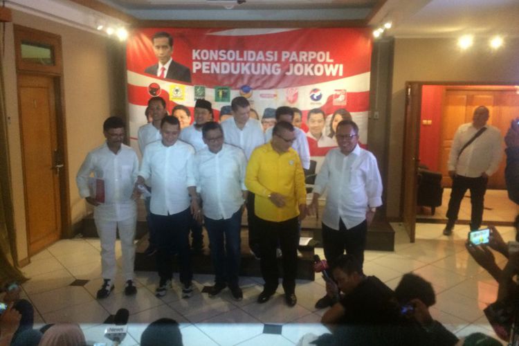 Ini Hasil Rapat Jokowi dengan Para Sekjen Parpol Pendukung di Posko Cemara
