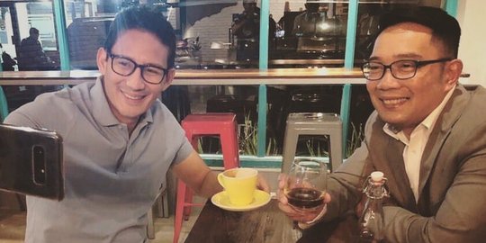 Ridwan Kamil Minta Sandiaga Ajak Pendukung Sampaikan Pesan Kebaikan