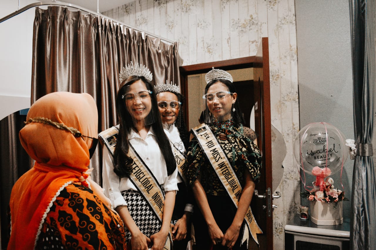 Miss Interglobal Indonesia 2020 Kunjungi Isabell's Beauty Treatment