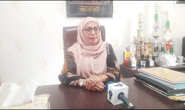 Pasca Libur Panjang, Tingkat Kehadiran Guru di SMPN 2 Pekanbaru 100 Persen Hadir