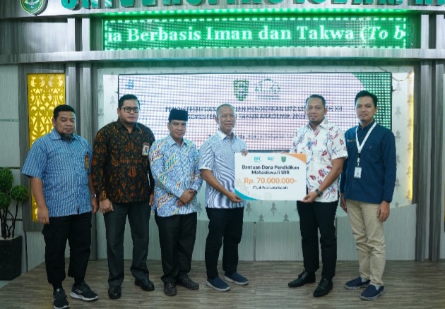 UIR Terima Bantuan Dana Pendidikan Rp 70 Juta dari BSi