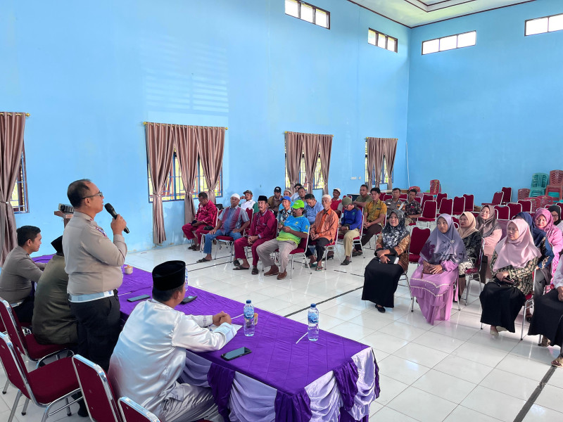 Cooling System, Polres Siak Sosialisasi Keselamatan Lalu Lintas di Kampung Sawit Permai