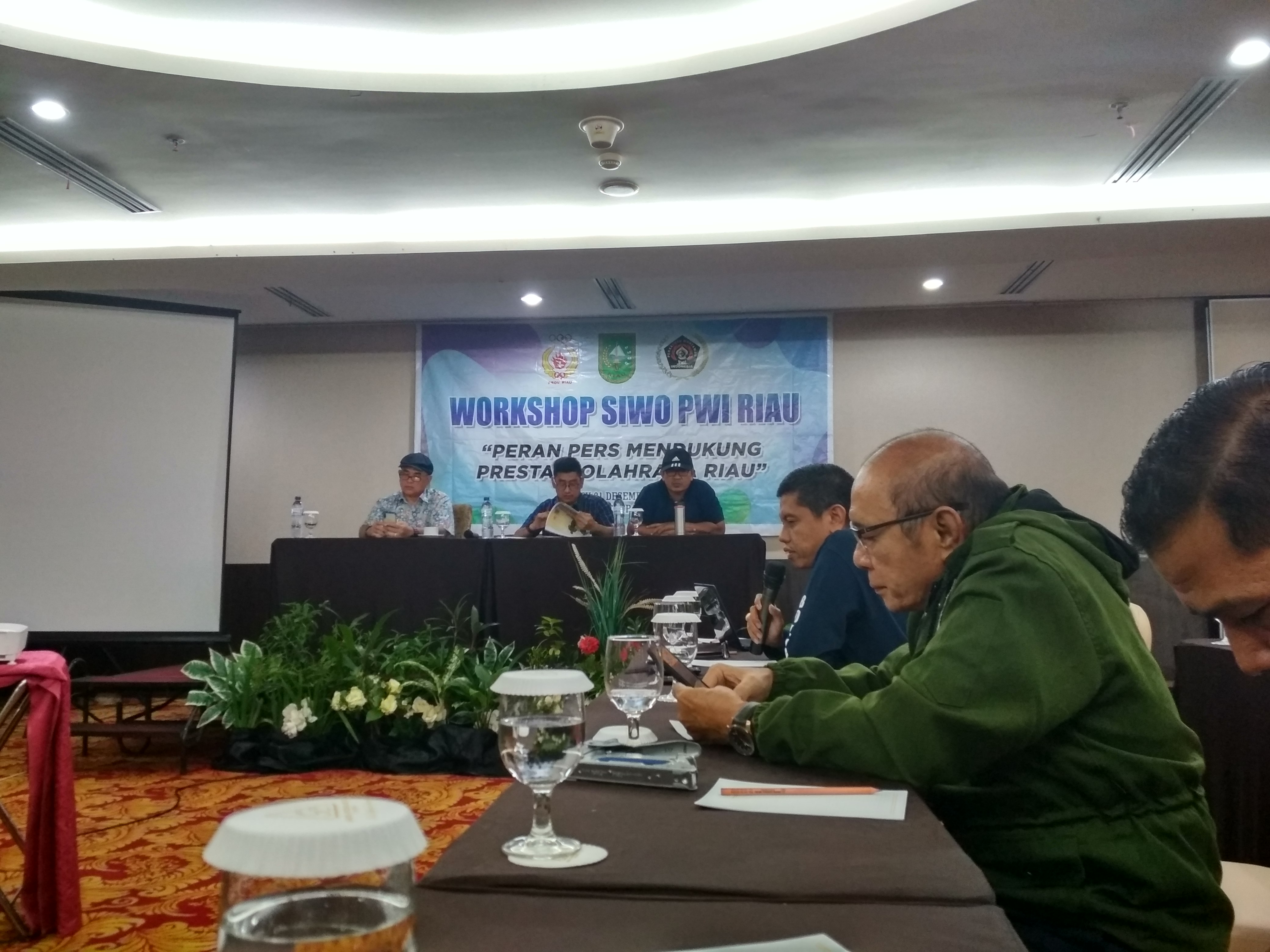 Workshop Siwo PWI Riau, KONI Siap Bantu Anggaran