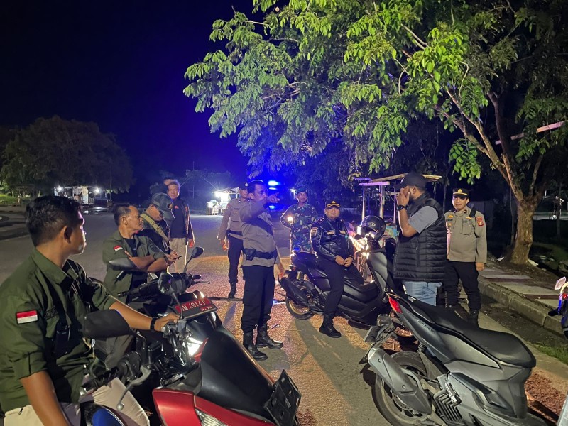 Jaga Kamtibmas, Polsek Bangko Inisiasi Patroli Gabungan, Sisir Wilayah Rawan C3
