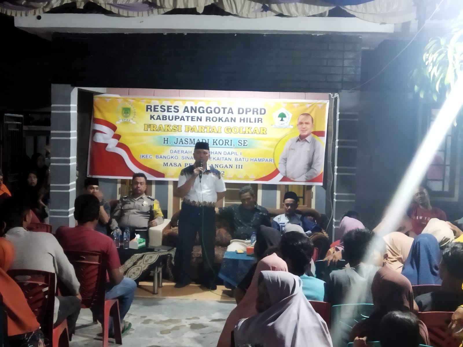 Anggota DPRD Rohil Jasmadi Kori Tampung Aspirasi Masyarakat Kelurahan Bagan Hulu