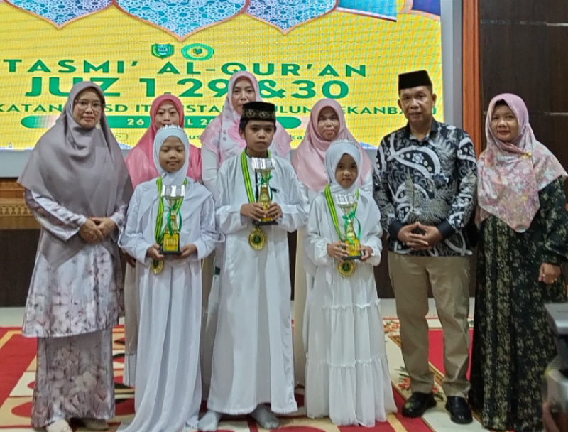 Diikuti 87 Siswa, SDIT Bustanul Ulum Pekanbaru Gelar Acara Tasmi' Al-Quran Angkatan Ketiga