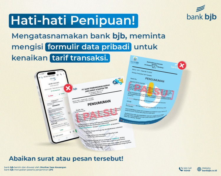 Bank BJB Imbau Nasabah Waspadai Modus Penipuan Digital